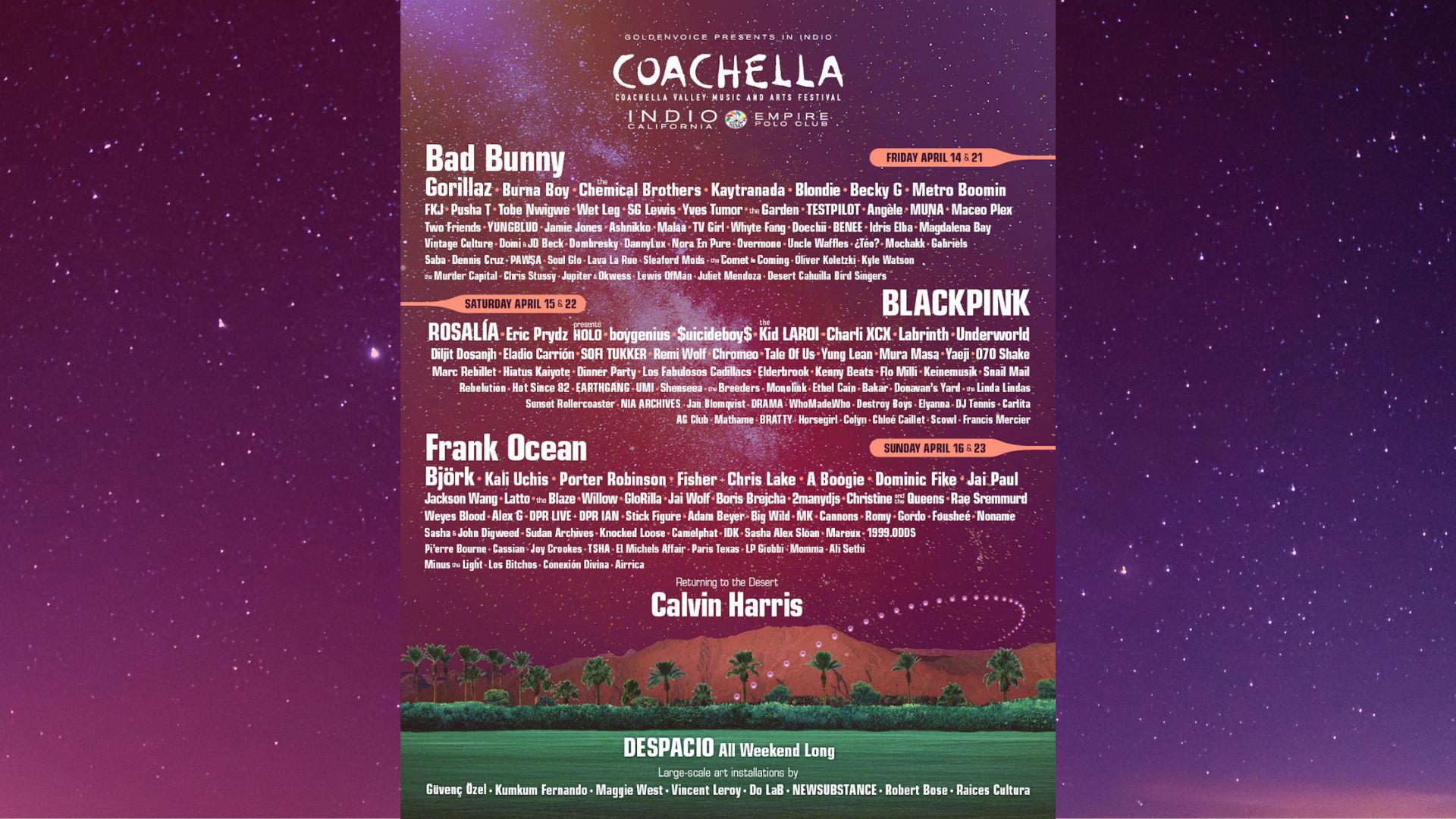 ROSTR: Análisis del cartel de Coachella 